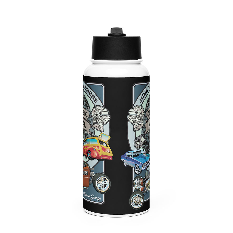 Thumbnail: Classic Metal water bottle with a straw lid
