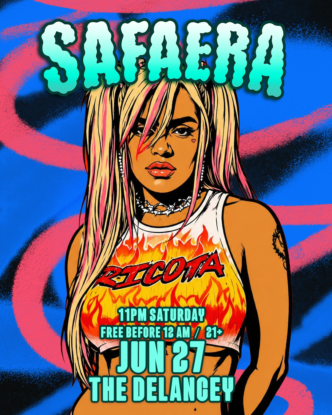 Safaera Saturdays @ The Delancey's Lower Level
