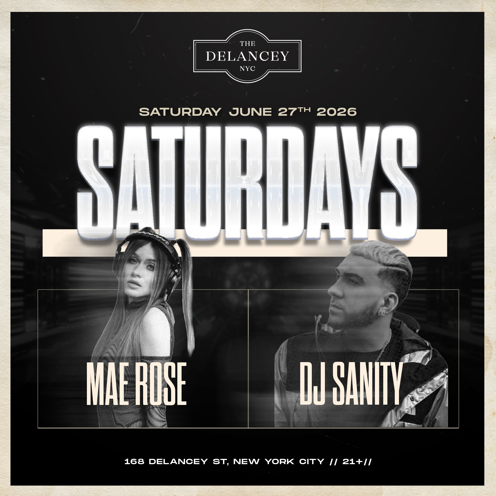Saturday Nights @ The Delancey Nightclub
