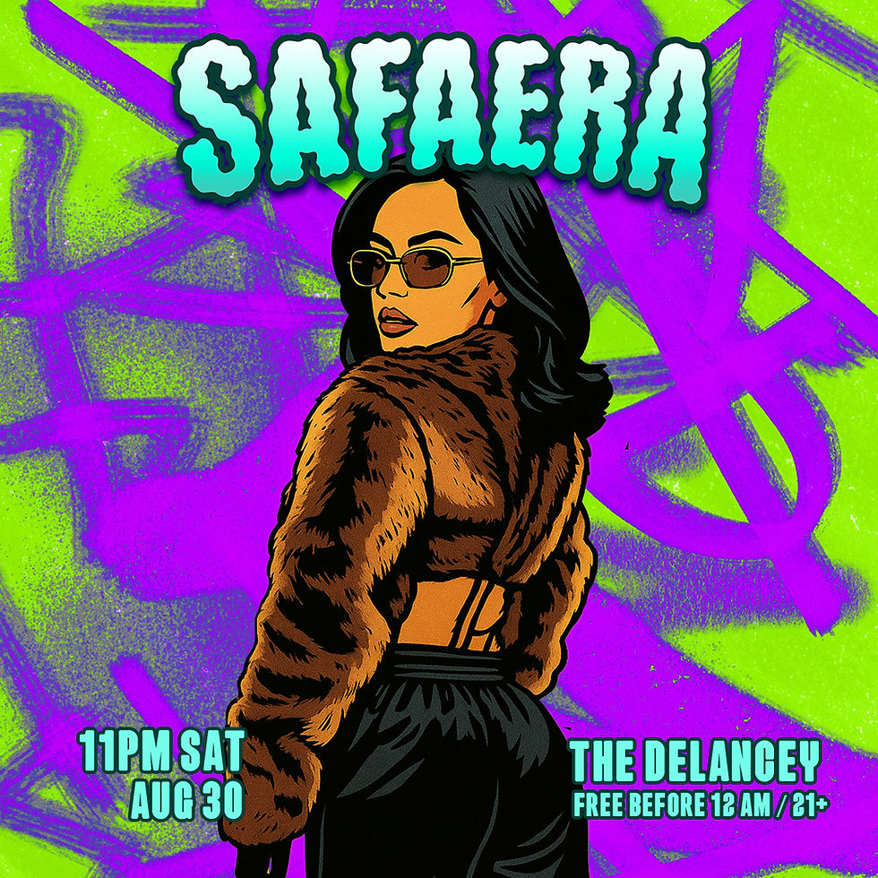 Safaera Saturdays @ The Delancey's Lower Level