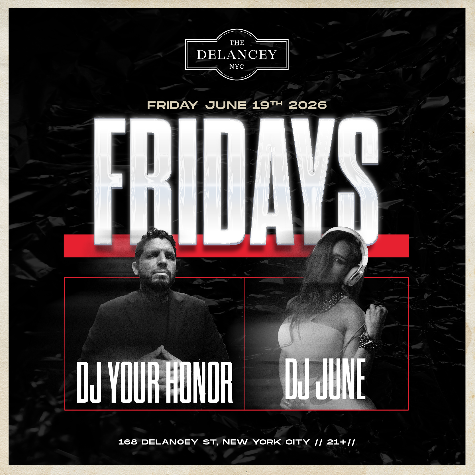 Friday Nights @ The Delancey Nightclub