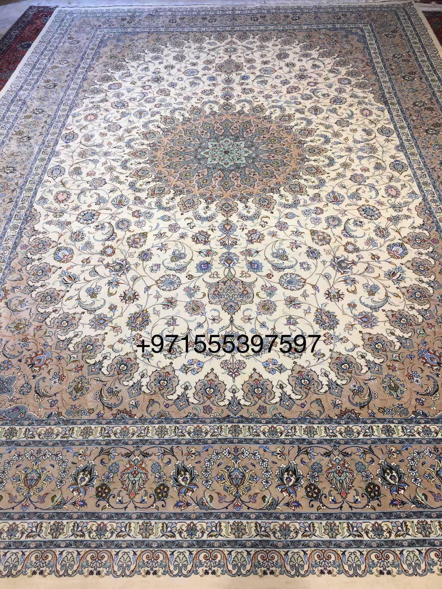 Kashan Silk Carpet