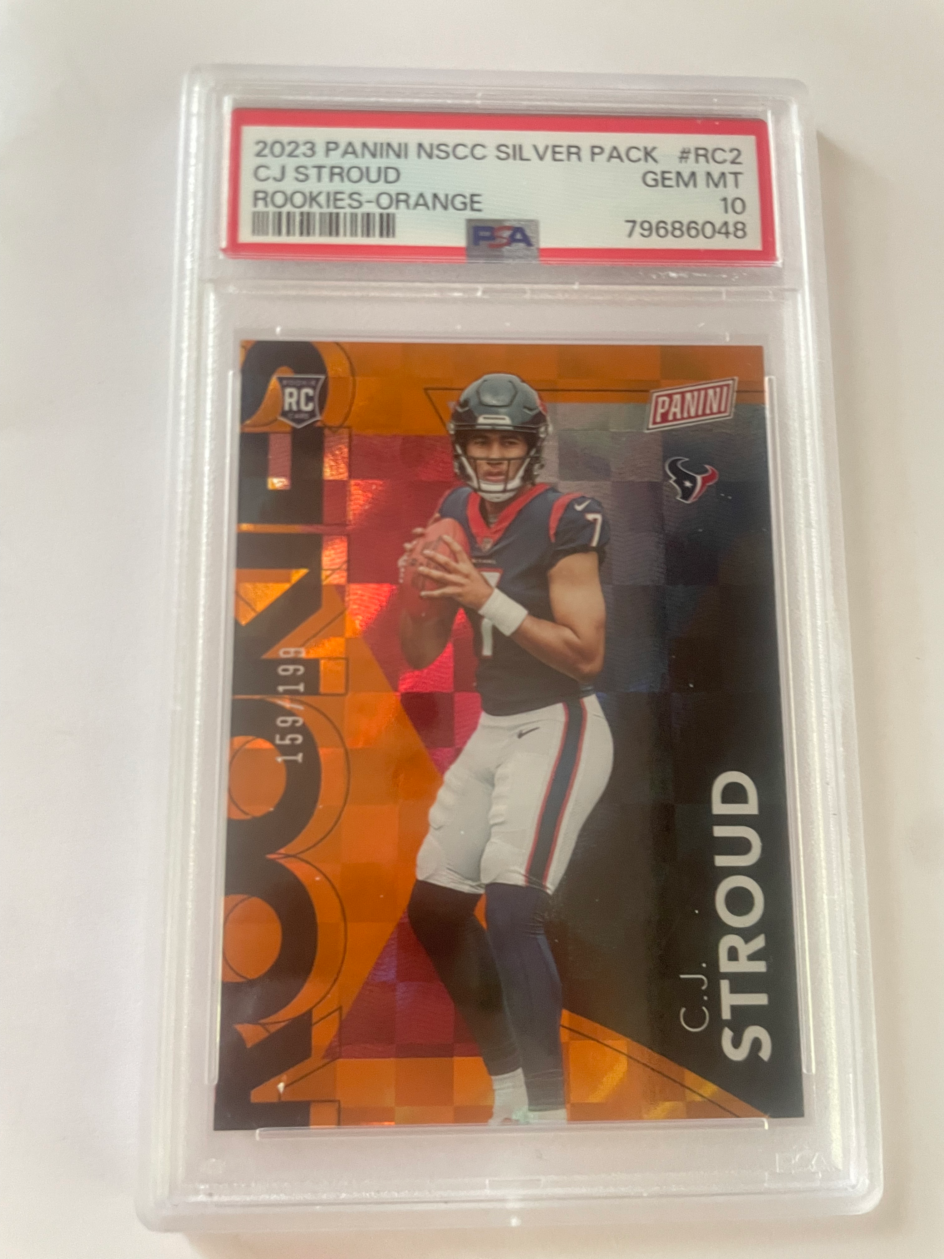 C.J Stroud (2023 Panini National /199 #RC2 PSA 10)