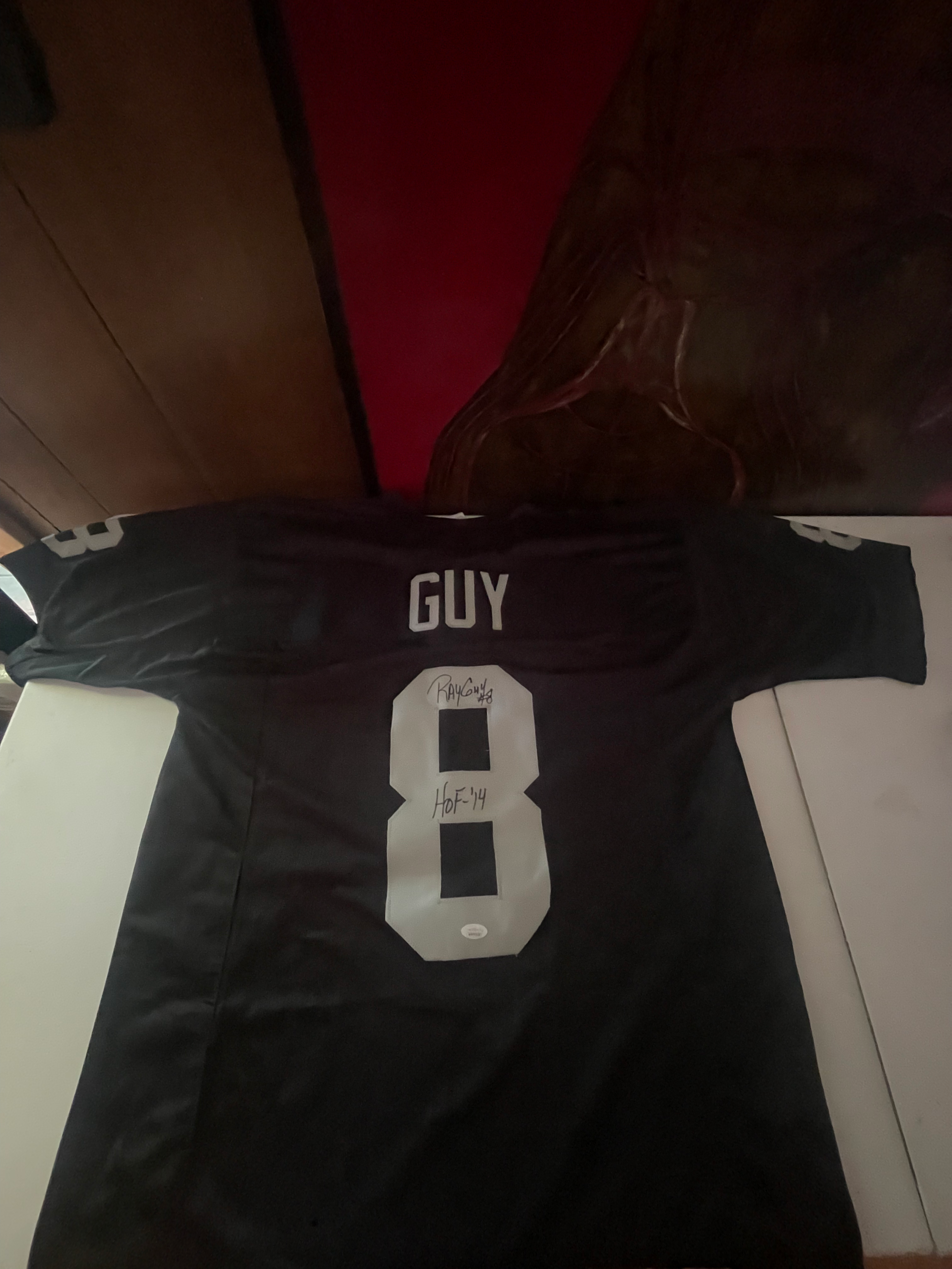 Ray Guy (Signed Jersey)
