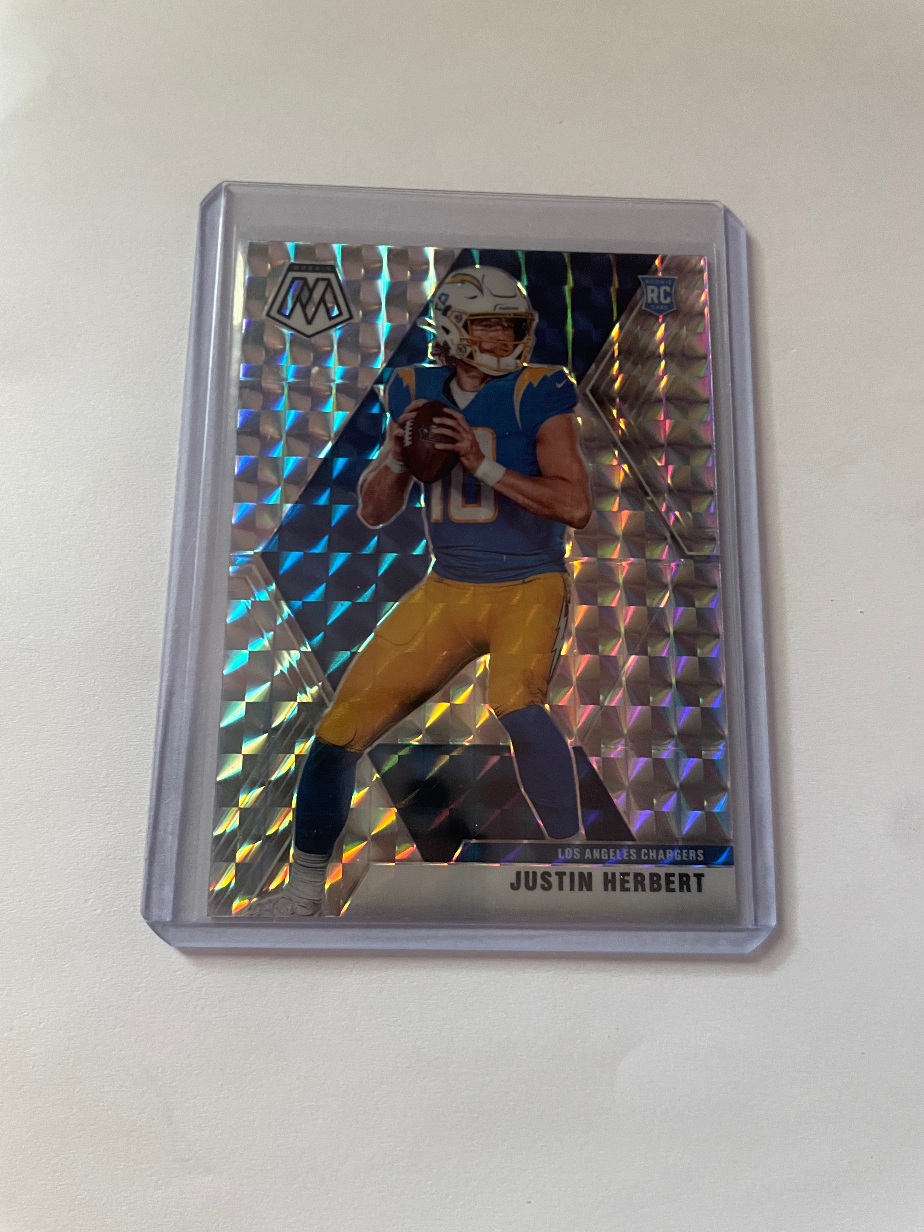Justin Herbert (2020 Mosaic Silver Refractor (RC) #204)