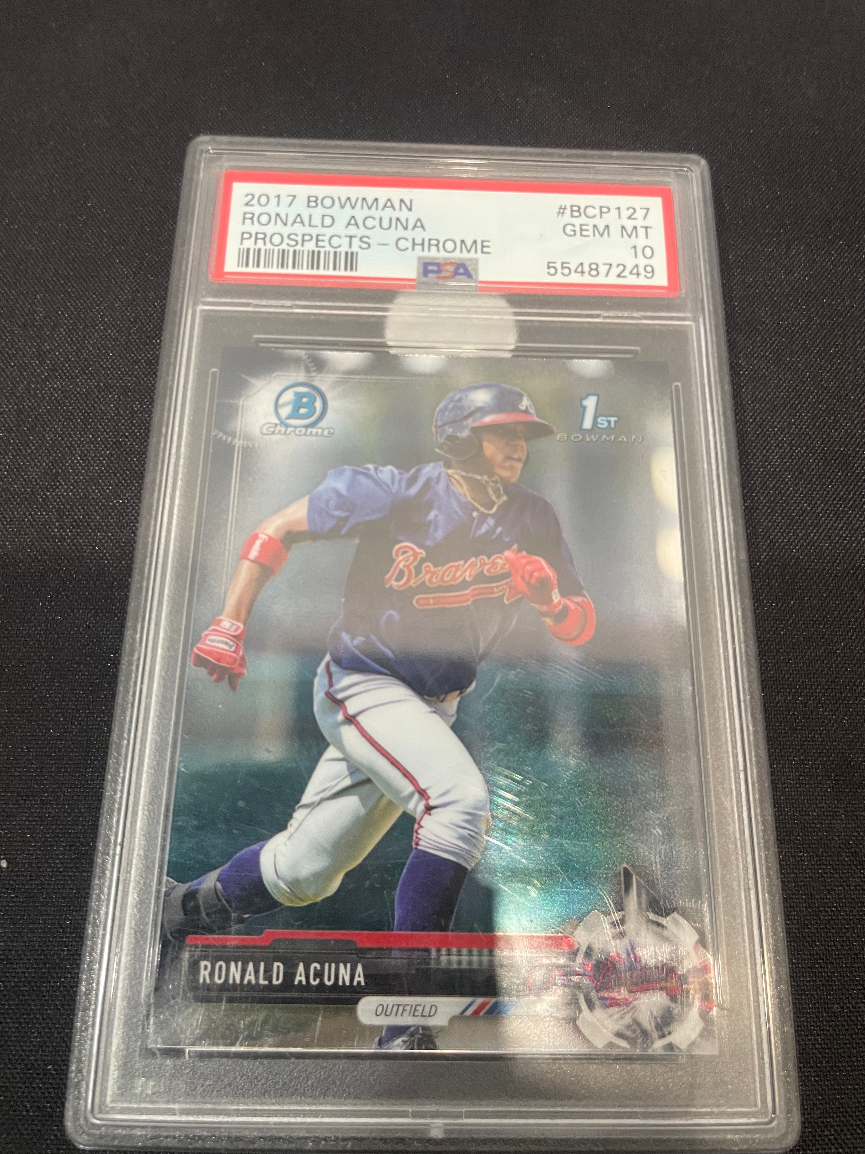 Ronald Acuna Rookie PSA 10 #BCP127