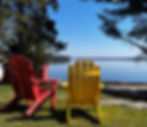 Muskoka Chairs by the lake