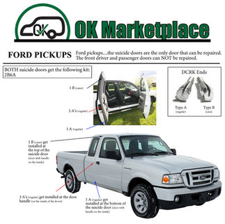 Ford Ranger Both Suicide/Rear-Hinged Doors Reference Guide