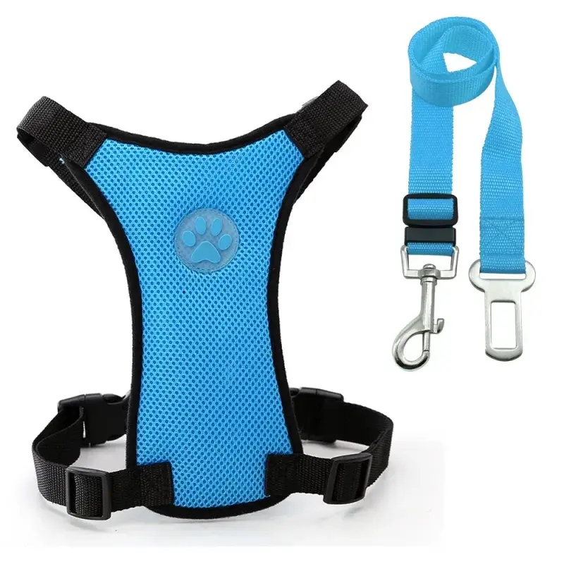 Thumbnail: Dog Car Safety Harness — Breathable Mesh Vest