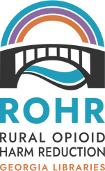 Rural Opioid Harm Reduction (ROHR) Georgia Libraries Logo.