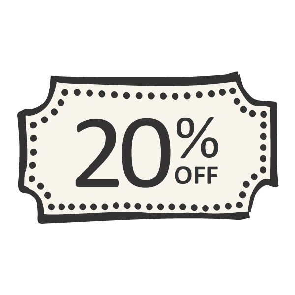20% Rabatt-Gutschein