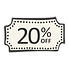 réduction de 20