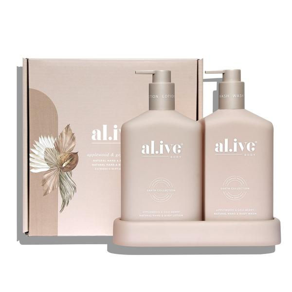 Thumbnail: Applewood & Goji Berry  - al.ive Wash & Lotion Duo + Tray