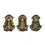 Thumbnail: 'No Evil' Resin Monkey Sculptures - Set of 3