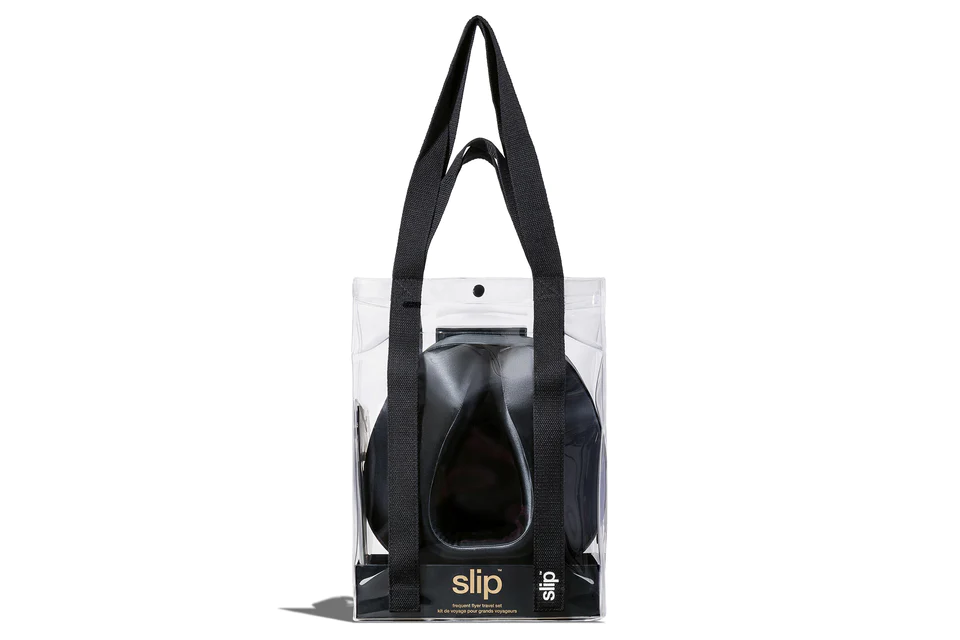 'Jet Black' Slip Silk Travel Set victorscot