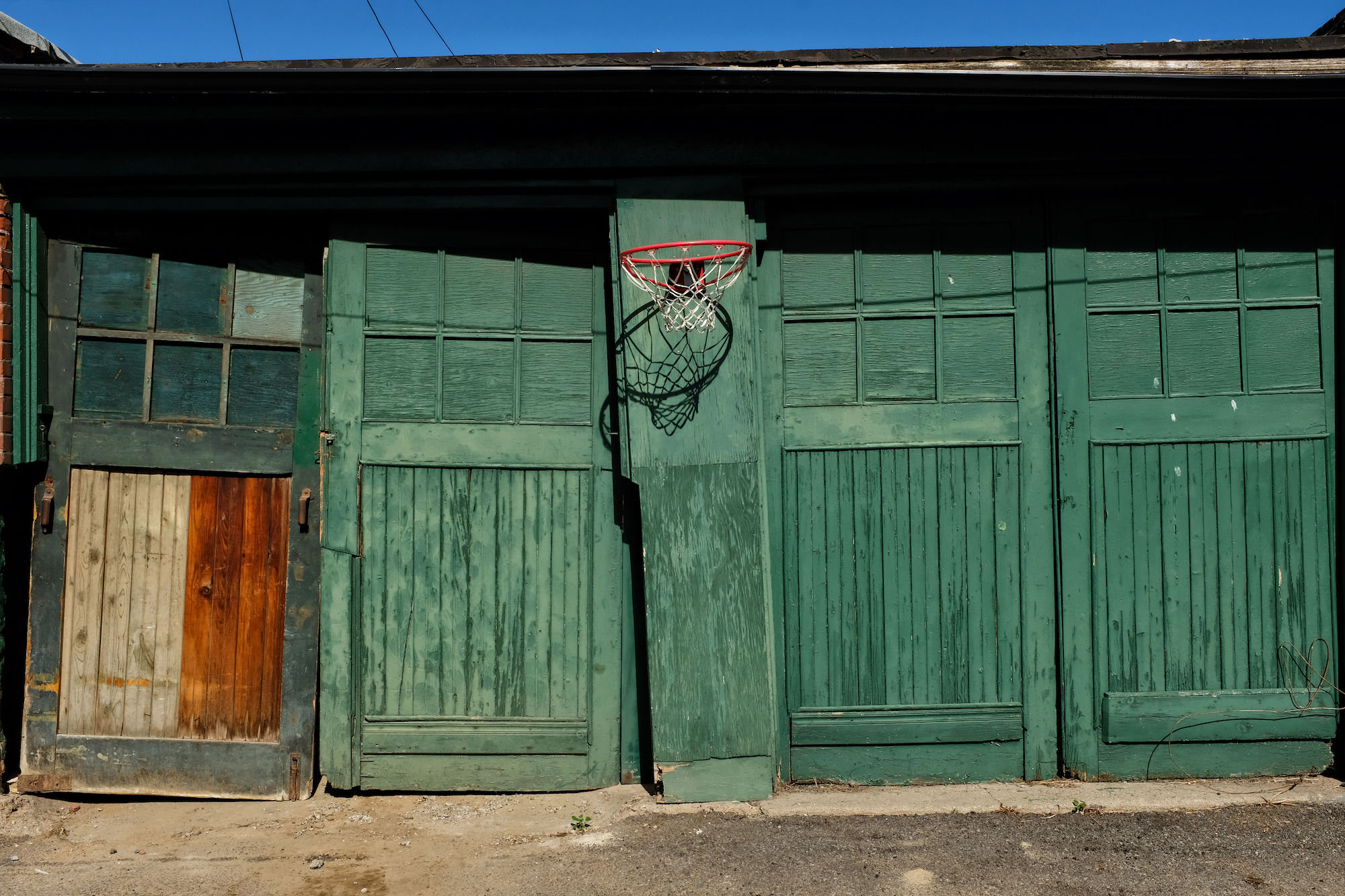 Red Hoop & Green Doors