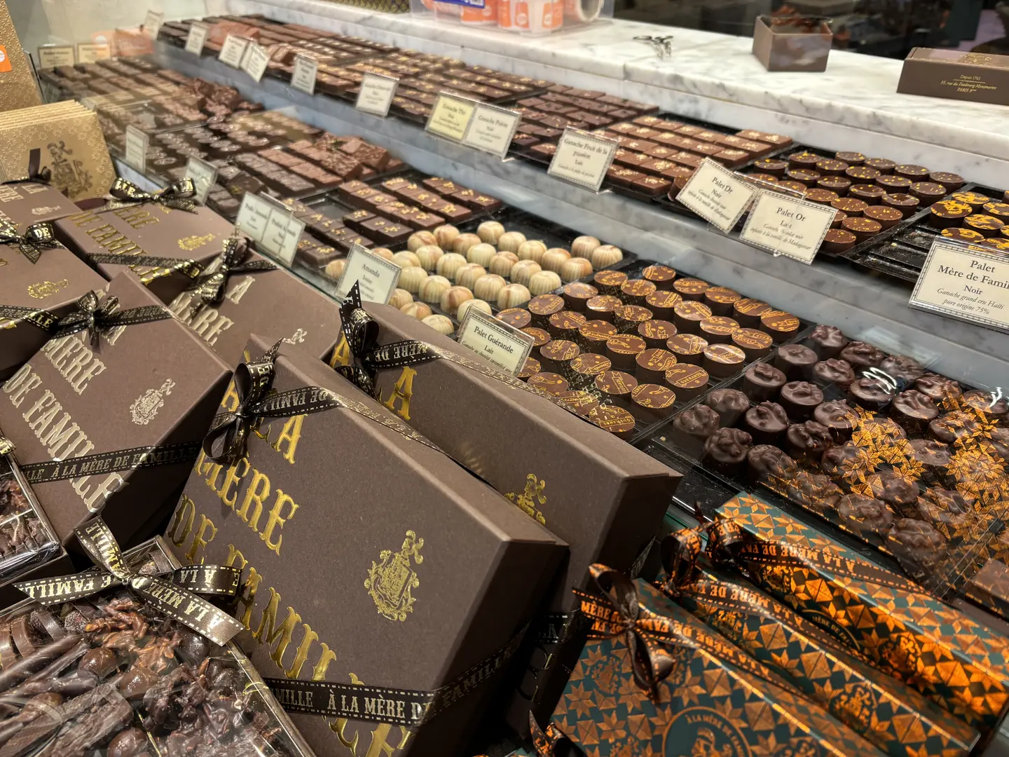 À la Mère de Famille, historic Parisian chocolate shop visited on the tour