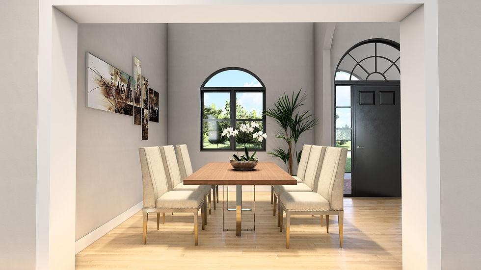 The Nicole Vaulted Ceiling Open Dinning
