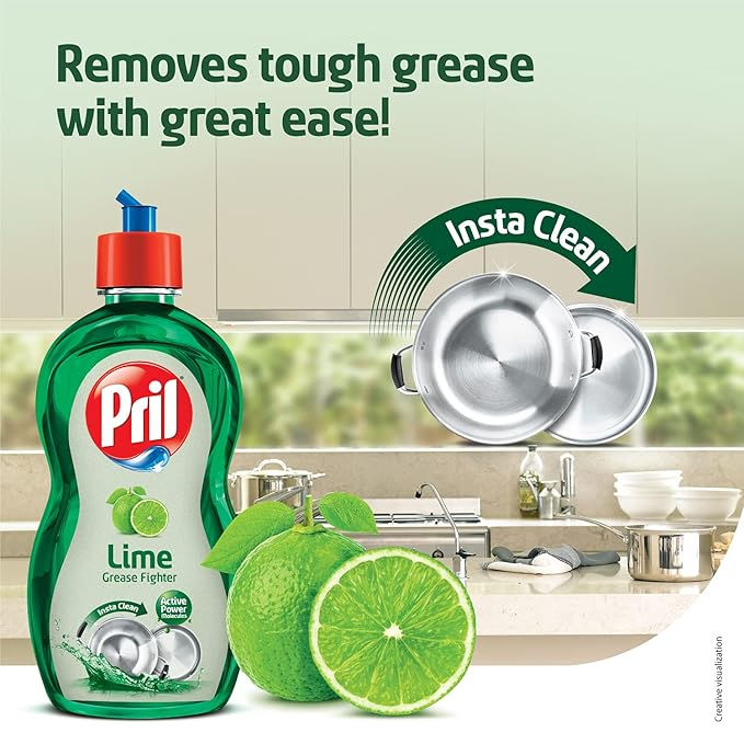 Thumbnail: Pril Lime Liquid Dishwash Gel - 2 L | Dish Cleaning Liquid Gel