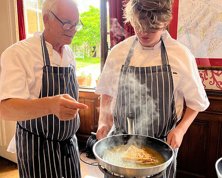 Crepe Suzette cooking demonstration