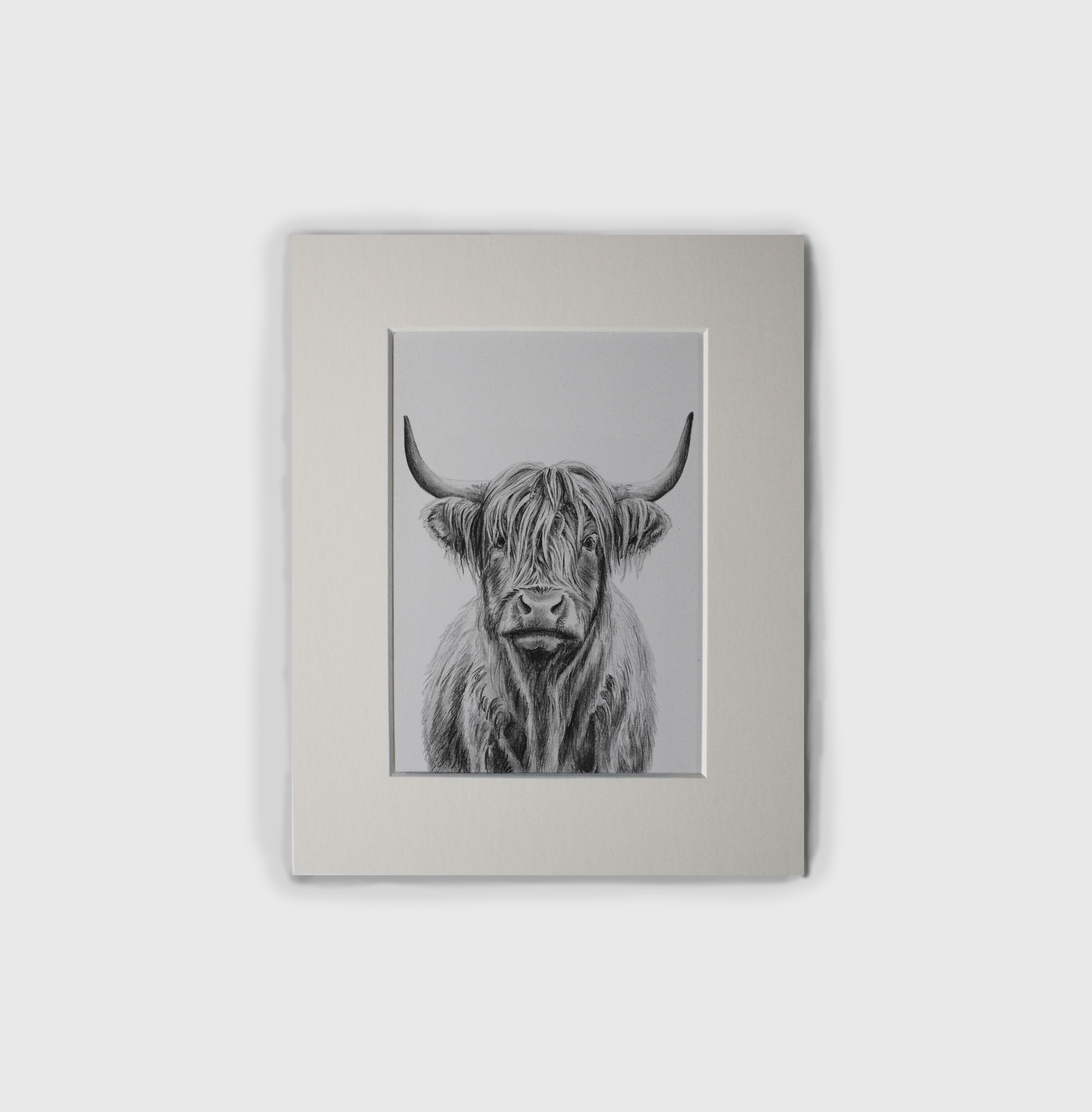 Highland Cow Mini Print
