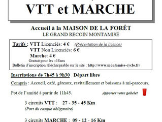 31ème Randonnée Marche&VTT en Pays de moulière