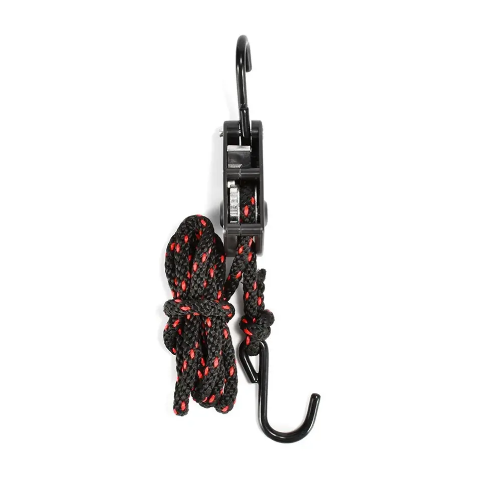 Thumbnail: 1/2 Inch Rope Ratchet Straps With S Hooks