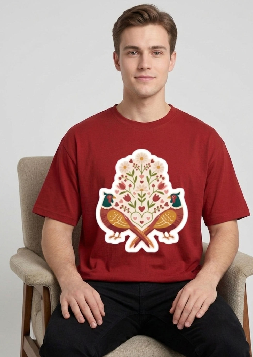 Thumbnail: Men's T-Shirts Premium Cotton Fabric 180 GSM Soft Breathable Regular Fit Stylish