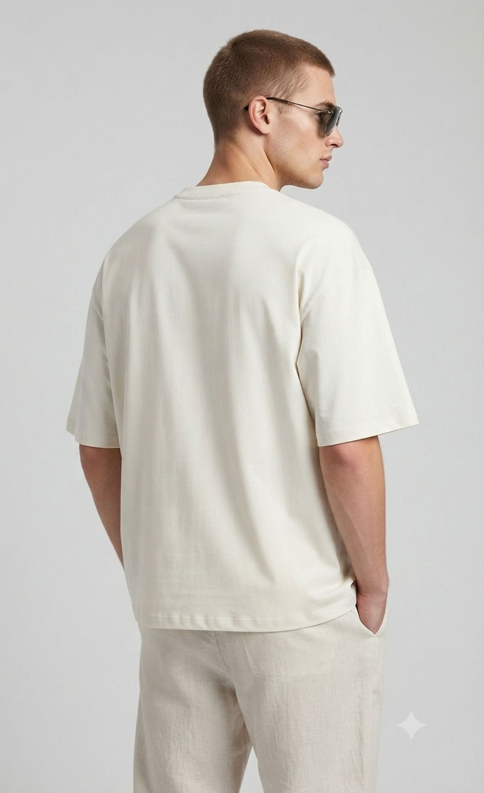 Thumbnail: Premium Terry Knit Men's T-Shirt Oversized Heavyweight Cotton Blend Everyday 