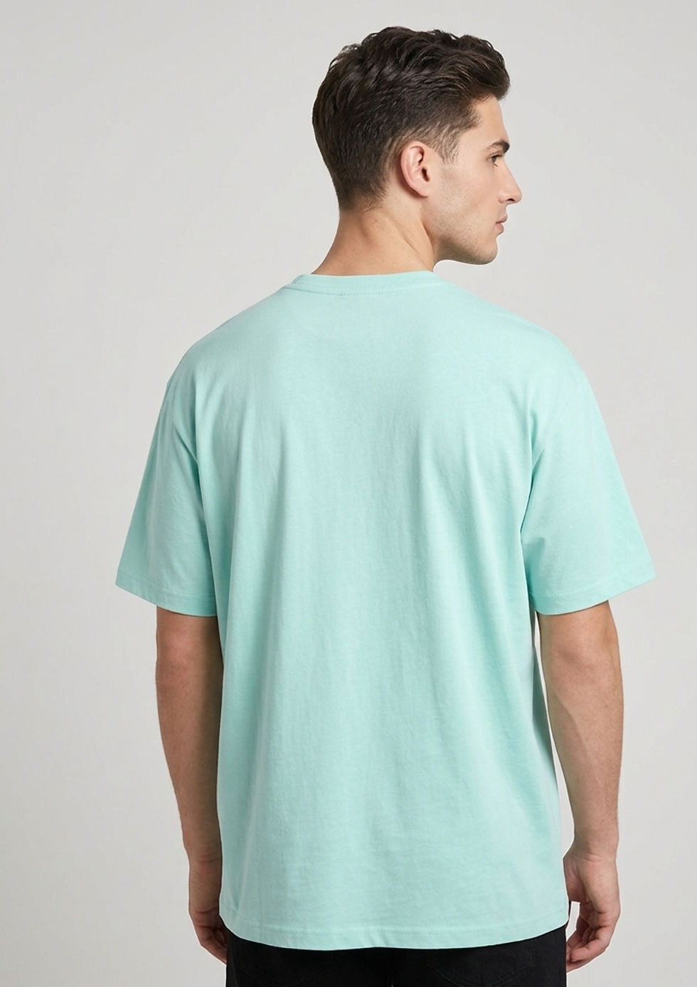Thumbnail: Men's T-Shirts Casual Cotton 180 GSM Breathable Regular Fit Soft Comfortable 