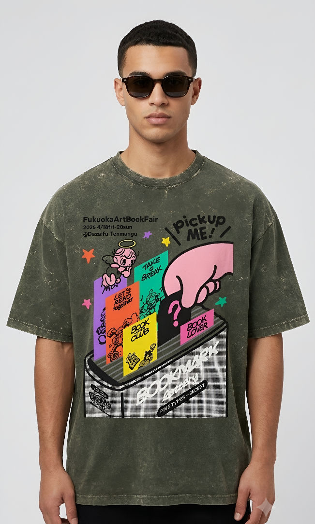 Thumbnail: Modern Street Style Loose Fit Cotton Men's Olive Green T-Shirt Durable Comfort 