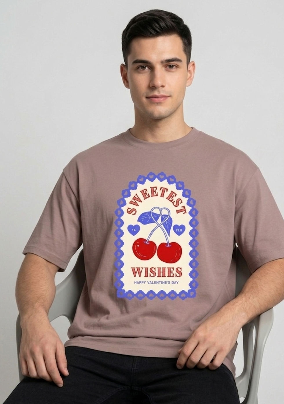 Thumbnail: Men's T-Shirts Breathable Cotton 180 GSM Regular Fit Comfortable Durable Modern 