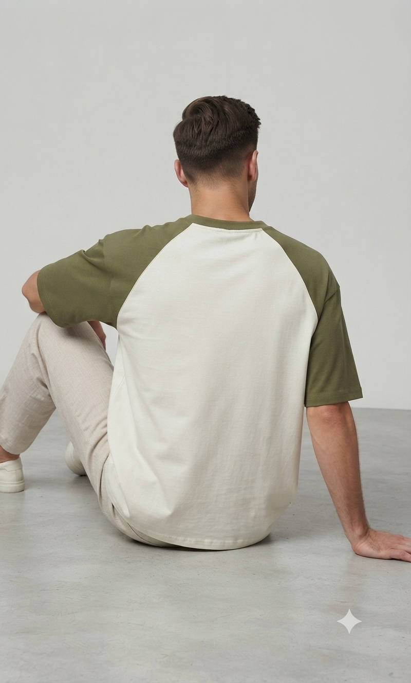 Thumbnail: Oversized Men's T-Shirt 180 GSM Premium Cotton Relaxed Fit Casual Fashion Wear 