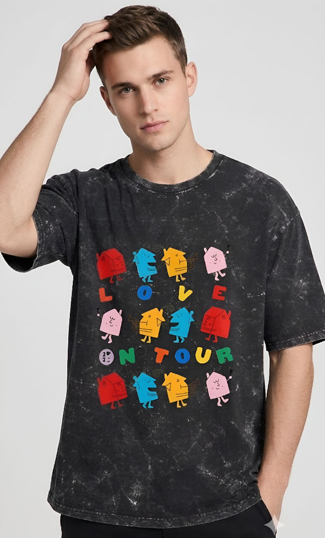Thumbnail: Premium Oversized Streetwear Style Men's Black T-Shirt Soft Cotton Comfort Wear