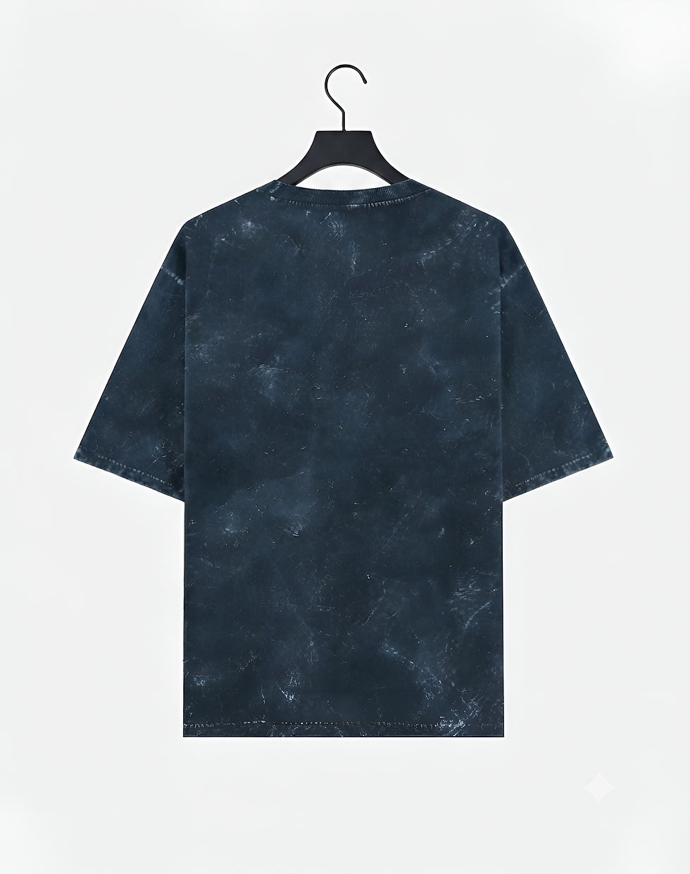 Thumbnail: Men's Navy Blue T-Shirt Premium Cotton Relaxed Oversized Acid Wash Stylish Wear 
