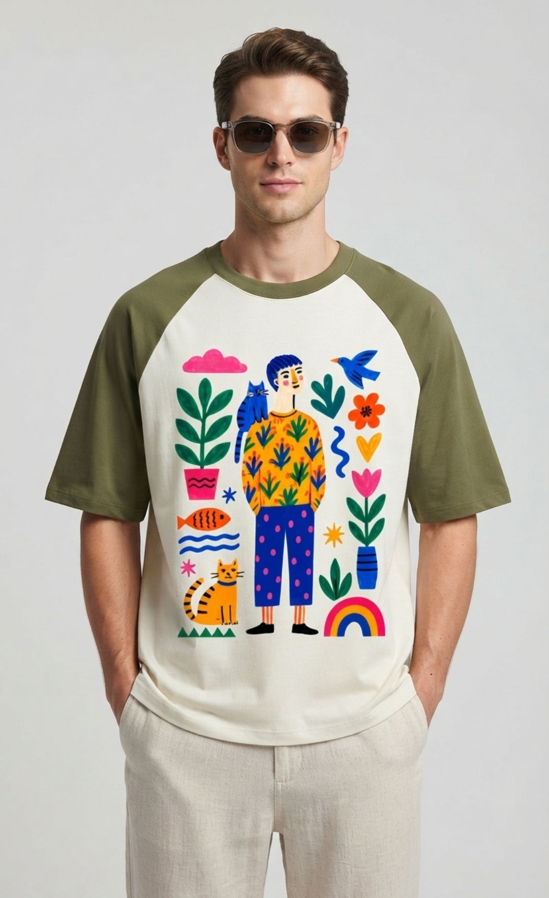 Men's T-Shirt Premium 100% Cotton 180 GSM for Casual Everyday Streetwear Wear