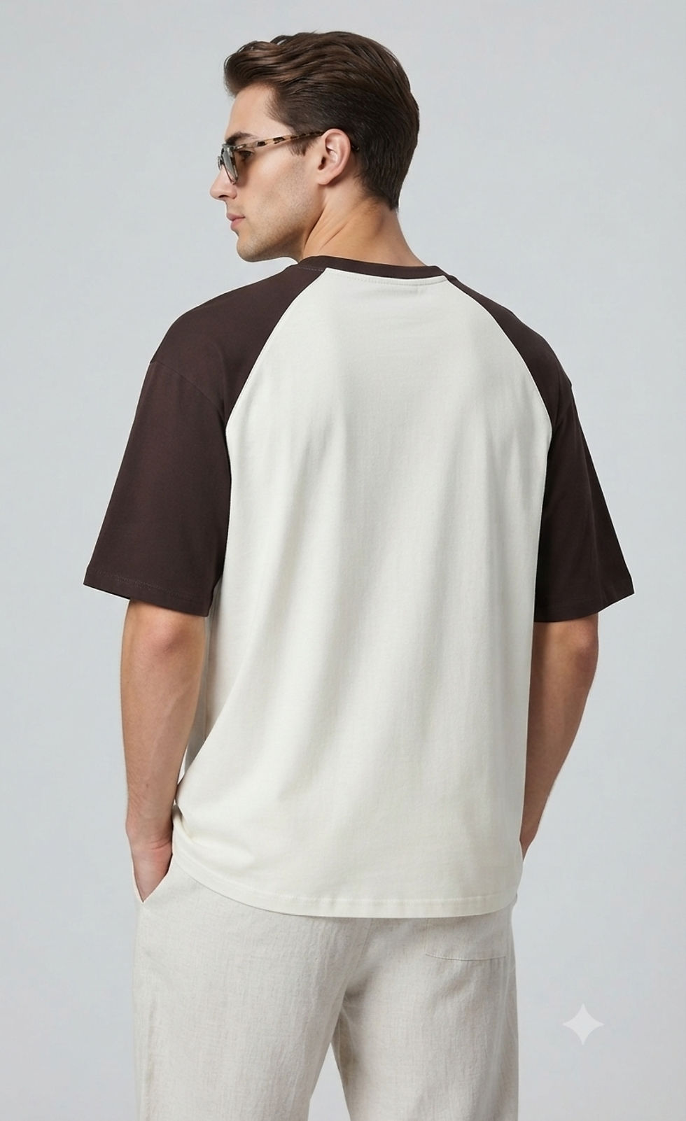 Thumbnail: Men's T-Shirt 100% Cotton 180 GSM Oversized Fit Raglan Sleeve Casual Streetwear