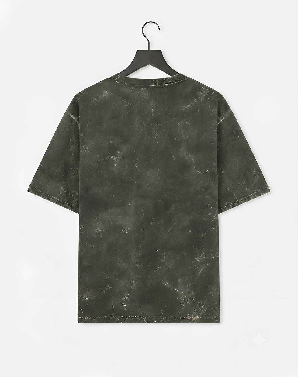 Thumbnail: Modern Men's Olive Green T-Shirt Soft Premium Cotton Oversized Acid Wash Style 