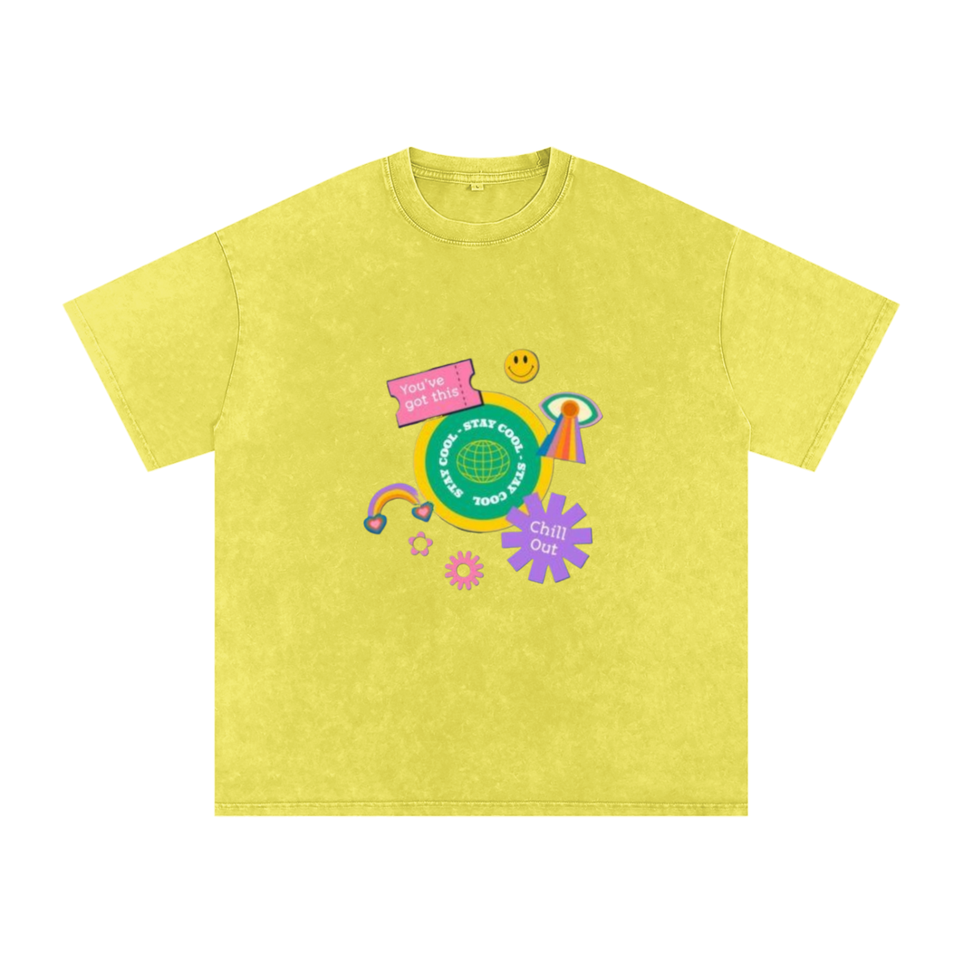 Unisex T-Shirts stylish loose fit cotton drop shoulder casual street wear