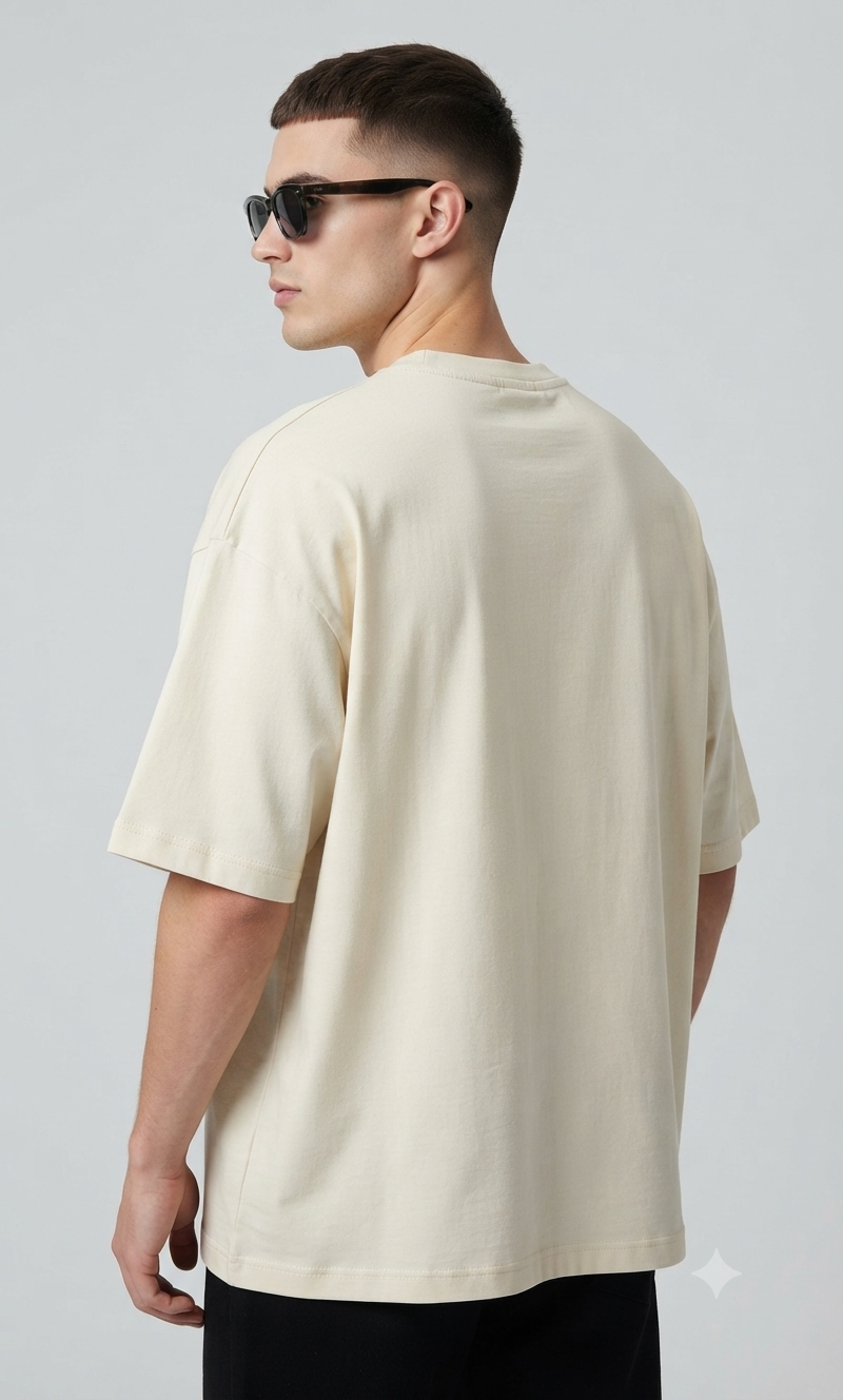 Thumbnail: Men's T-Shirt Oversized Terry Knit Cotton Polyester Premium Comfortable Casual 
