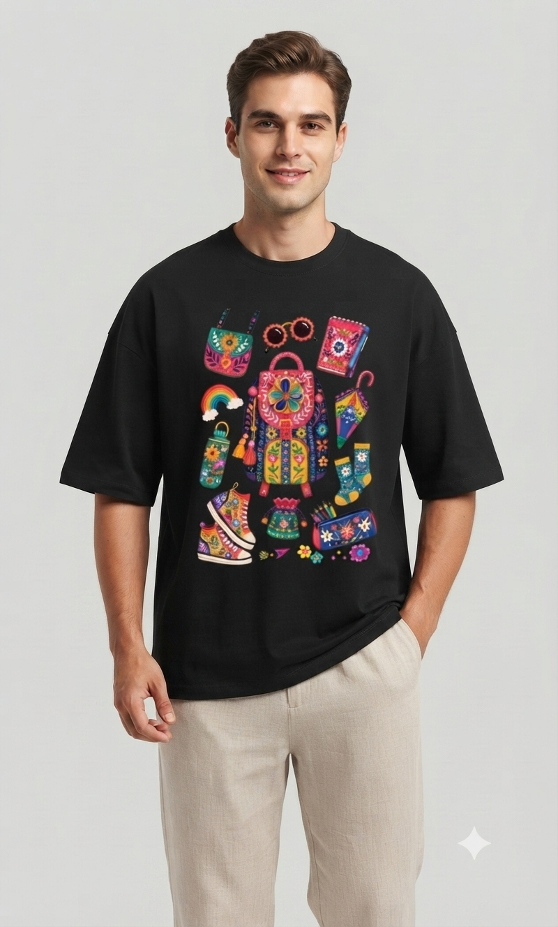 Thumbnail: Relaxed Fit Men's T-Shirt Premium Cotton Blend Durable Terry Knit Everyday Style