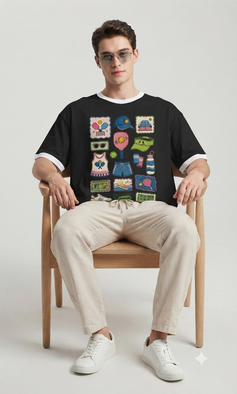 Thumbnail: Men's T-Shirt Premium Bio Washed Cotton Comfortable Relaxed Fit Classic Style 