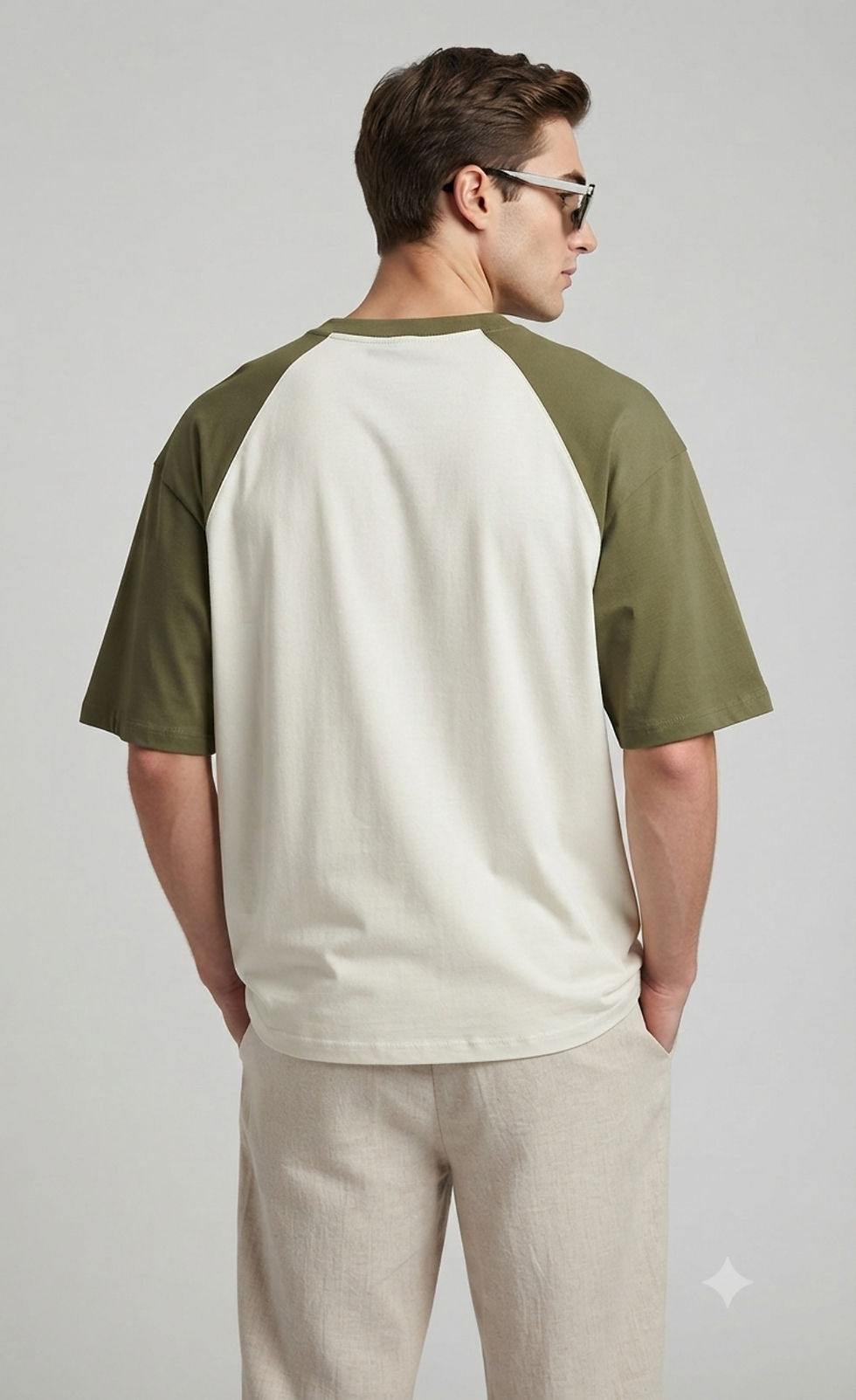Thumbnail: Men's T-Shirt Premium Cotton 180 GSM Oversized Fit Ribbed Neck Comfortable Wear