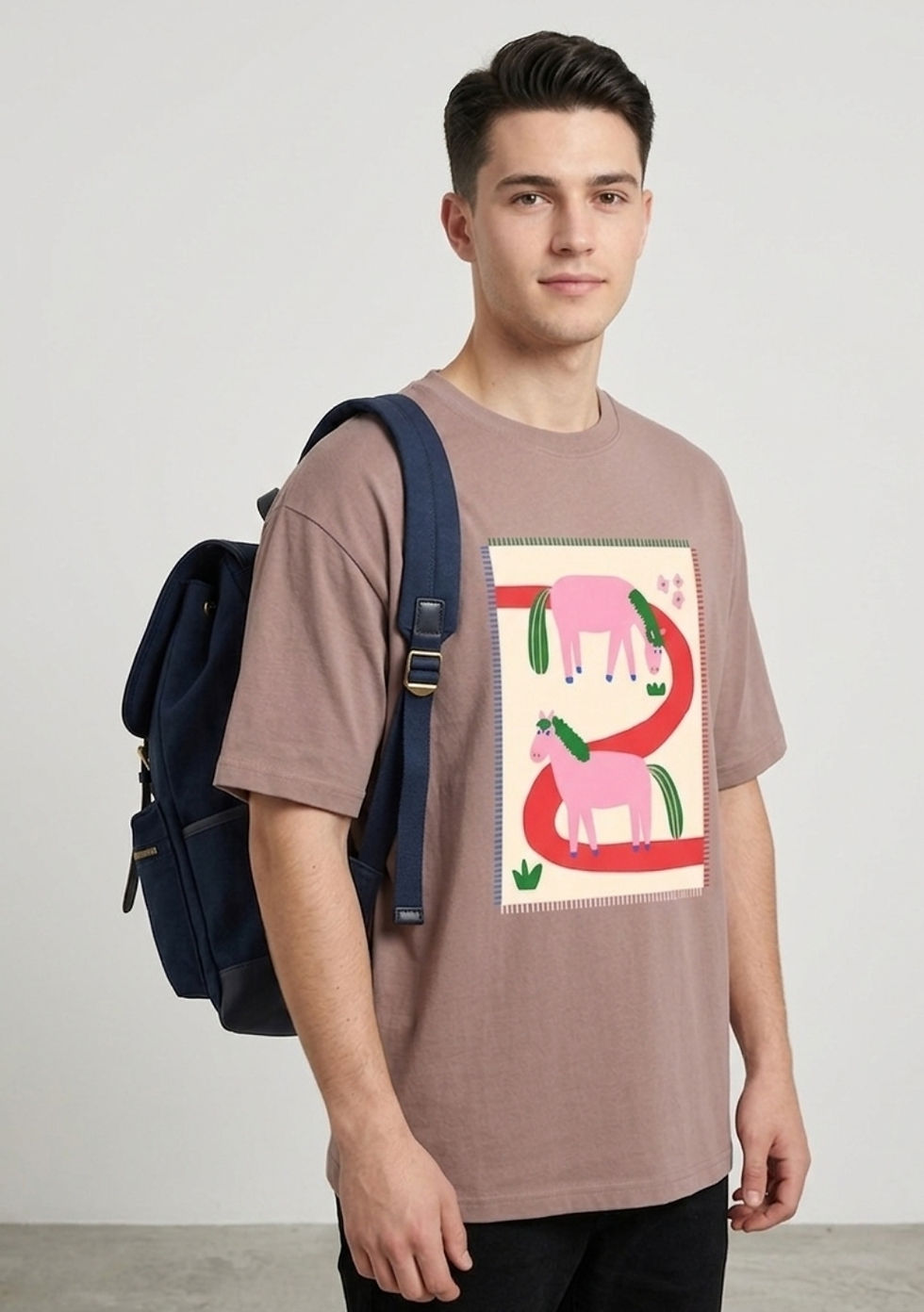Thumbnail: Men's T-Shirts Premium 100% Cotton 180 GSM Regular Fit Comfortable Breathable 