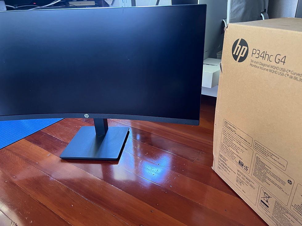 Thumbnail: 34” HP USB-C CURVED Business Monitor P34HC G4 Ultrawide QHD 2K FULL BOX