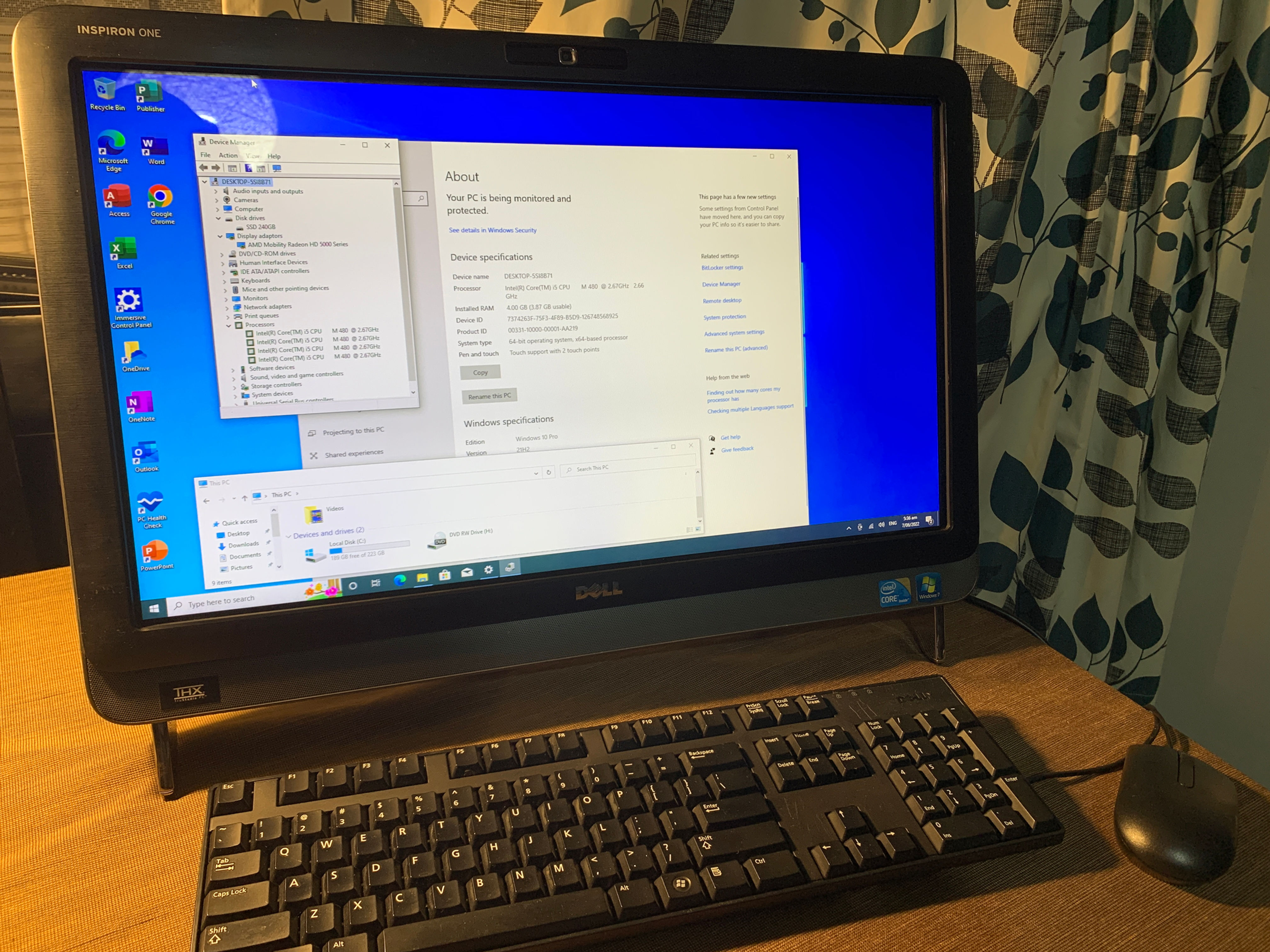 THX certified Dell Inspiron AIO TouchScreen Computer i5 SSD + TV + Monitor 23”