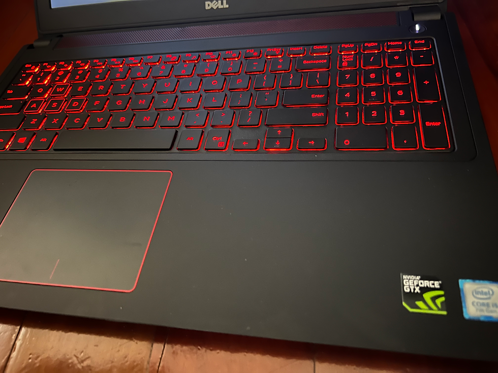 Thumbnail: Gaming laptop Dell Inspiron 15” FHD GTX 1050 i5-7300HQ 20GB SSD & HDD 1.2TB - Gr