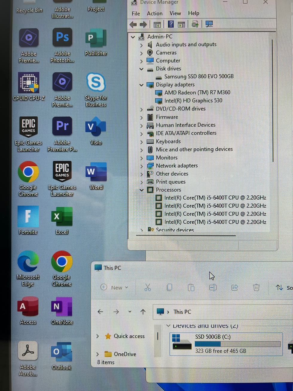Thumbnail: Large HP Pavilion Touchscreen 27” i5-6400T 16GB SSD 500GB DUAL Graphics 4G VRAM 