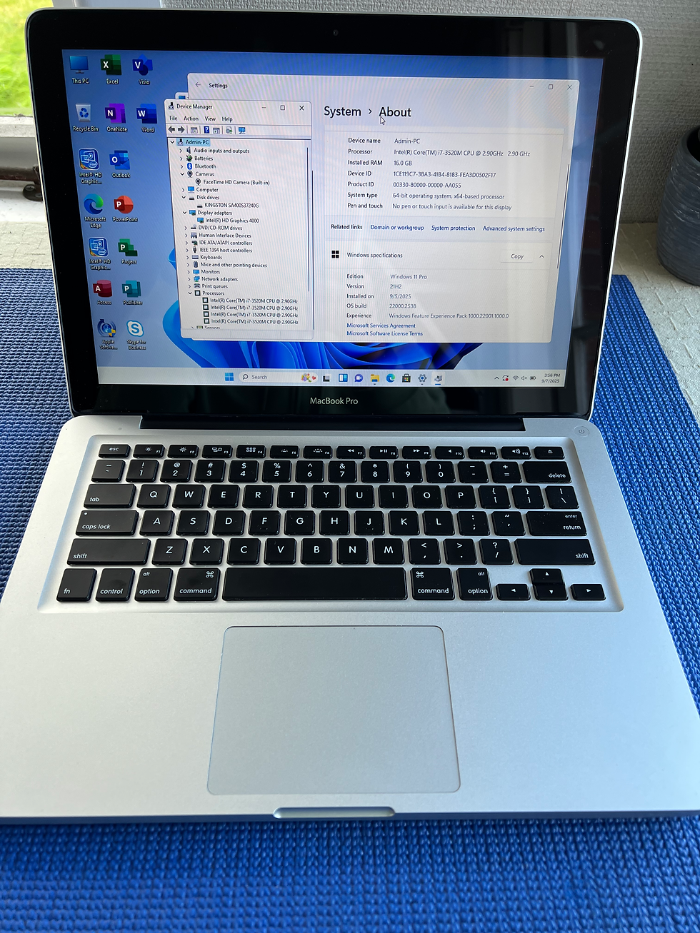 Thumbnail: MacBook Pro 13.3” Mid 2012 running Sequoia 2025 & Win11 i7 16G SSD 240g very goo
