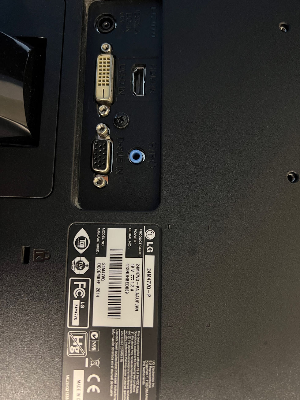 Thumbnail: Class LG 24” fast FHD 1080p LED Monitor. Model: 24M47VQ-P. Warranty!